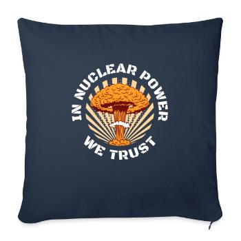 Physics Phyiker Nuclear Physics - Sofa pillowcase 17,3'' x 17,3'' (45 x 45 cm) - navy - Front