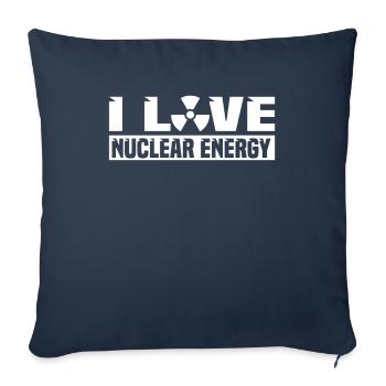 Physics Phyiker Nuclear Physics - Sofa pillowcase 17,3'' x 17,3'' (45 x 45 cm) - navy - Front