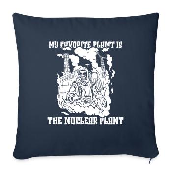 Physics Phyiker Nuclear Physics - Sofa pillowcase 17,3'' x 17,3'' (45 x 45 cm) - navy - Front