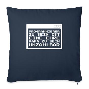 Developer Coder Programmer - Sofa pillowcase 17,3'' x 17,3'' (45 x 45 cm) - navy - Front