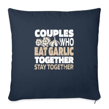 Garlic Knobi Knofi Pair - Sofa pillowcase 17,3'' x 17,3'' (45 x 45 cm) - navy - Front