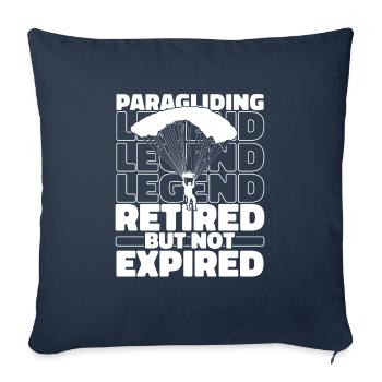 Paragliding Paragliding Pensioners - Sofa pillowcase 17,3'' x 17,3'' (45 x 45 cm) - navy - Front