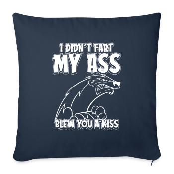 Honey Badger Ratel - Sofa pillowcase 17,3'' x 17,3'' (45 x 45 cm) - navy - Front