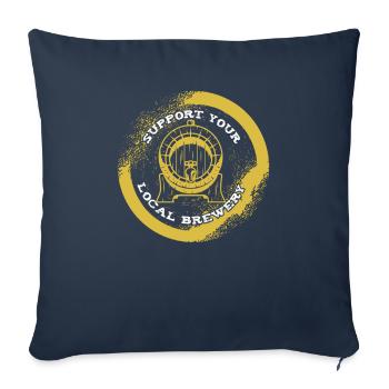 Craft Beer Bier Craftbier - Sofa pillowcase 17,3'' x 17,3'' (45 x 45 cm) - navy - Front