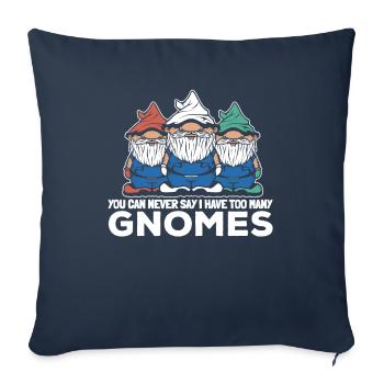 Mushroom Picker Mushrooms Funny Mushroom Dwarf - Sofa pillowcase 17,3'' x 17,3'' (45 x 45 cm) - navy - Front