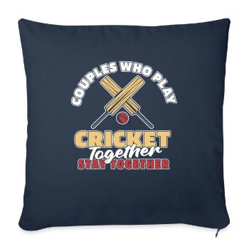 Cricket Couple - Housse de coussin décorative 45 x 45 cm - bleu marine - Devant