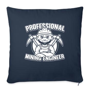 Engineer Professional Mining Engineer - Sofa pillowcase 17,3'' x 17,3'' (45 x 45 cm) - navy - Front