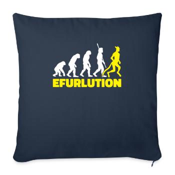 Furry Fandom Fursuits Evolution - Sofakissenbezug 45 x 45 cm - Navy - Vorne