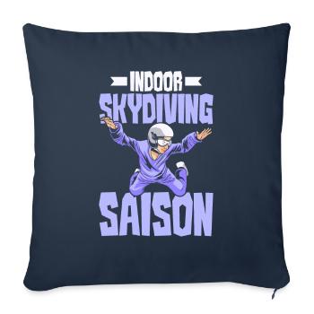 Indoor Skydiving Indoor Fallschirmspringen - Sofa pillowcase 17,3'' x 17,3'' (45 x 45 cm) - navy - Front