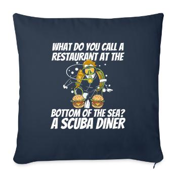 Diving Diver Commercial Diving - Sofa pillowcase 17,3'' x 17,3'' (45 x 45 cm) - navy - Front