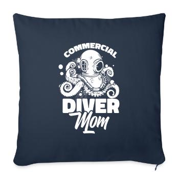 Diving Divers Commercial Diving - Sofa pillowcase 17,3'' x 17,3'' (45 x 45 cm) - navy - Front