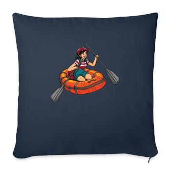 Rafting - Sofa pillowcase 17,3'' x 17,3'' (45 x 45 cm) - navy - Front
