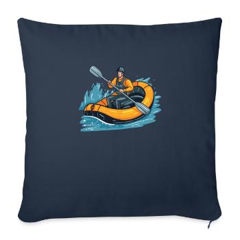 Rafting - Sofa pillowcase 17,3'' x 17,3'' (45 x 45 cm) - navy - Front