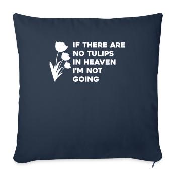 Tulips Tulips - Sofa pillowcase 17,3'' x 17,3'' (45 x 45 cm) - navy - Front