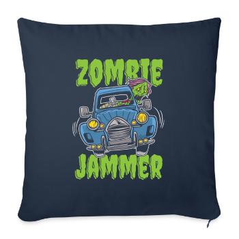 Zombie Halloween Halloween - Housse de coussin décorative 45 x 45 cm - bleu marine - Devant