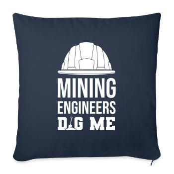 Engineer Mining Engineer - Sofa pillowcase 17,3'' x 17,3'' (45 x 45 cm) - navy - Front