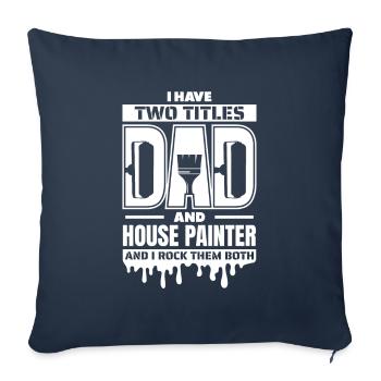 Painter Varnisher - Sofa pillowcase 17,3'' x 17,3'' (45 x 45 cm) - navy - Front