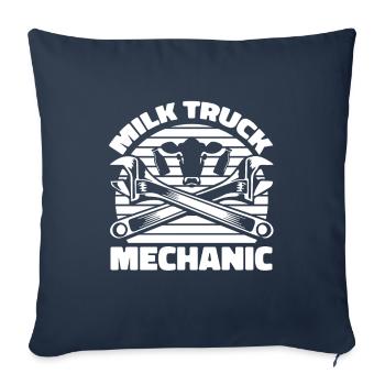 Cow Milk Milk Truck - Sofa pillowcase 17,3'' x 17,3'' (45 x 45 cm) - navy - Front