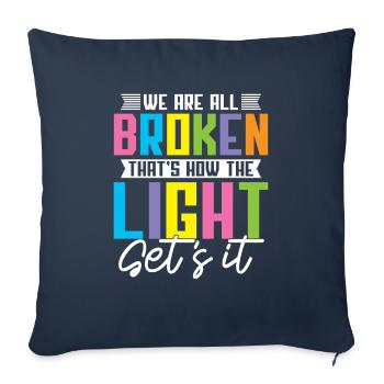 Psychologie Psychologue Bunt - Housse de coussin décorative 45 x 45 cm - bleu marine - Devant