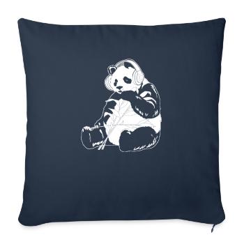 K Pop Kpop Panda Pop Coréen - Housse de coussin décorative 45 x 45 cm - bleu marine - Devant