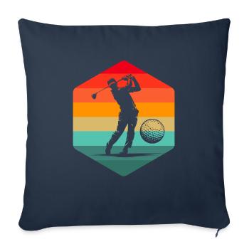 Golf Golfer Golfen - Sofakissenbezug 45 x 45 cm - Navy - Vorne