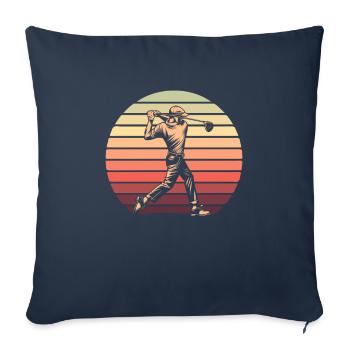 Golf Golfer Golfen - Sofakissenbezug 45 x 45 cm - Navy - Vorne