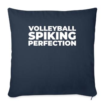 Volley-ball Volley-ball - Housse de coussin décorative 45 x 45 cm - bleu marine - Devant