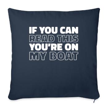 Sailing Sailing Sailboat Boating - Sofa pillowcase 17,3'' x 17,3'' (45 x 45 cm) - navy - Front
