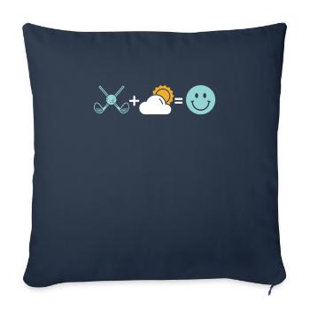 Golf Golfer Golfen - Sofakissenbezug 45 x 45 cm - Navy - Vorne