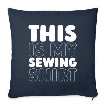 Sewing Sewing Machine - Sofa pillowcase 17,3'' x 17,3'' (45 x 45 cm) - navy - Front