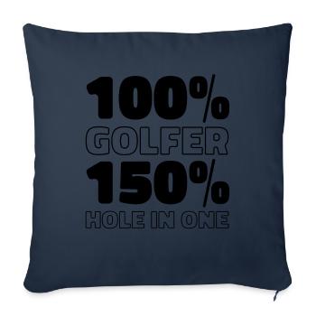Golf Golfer Golfen - Sofakissenbezug 45 x 45 cm - Navy - Vorne