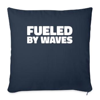 Voile, Voile, Voilier - Housse de coussin décorative 45 x 45 cm - bleu marine - Devant
