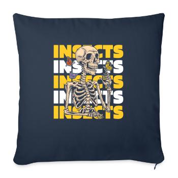 Entomology Entomologist Insect - Sofa pillowcase 17,3'' x 17,3'' (45 x 45 cm) - navy - Front