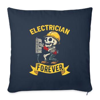 Electrician Electronics Technician - Sofa pillowcase 17,3'' x 17,3'' (45 x 45 cm) - navy - Front