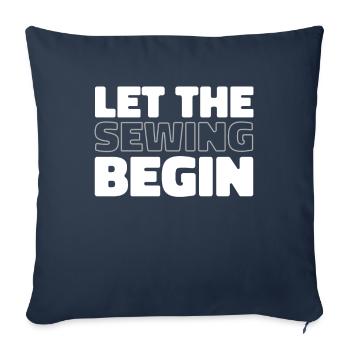 Sewing Sewing Machine - Sofa pillowcase 17,3'' x 17,3'' (45 x 45 cm) - navy - Front