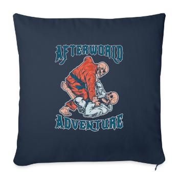 Judoka Afterworld Adventure - Housse de coussin décorative 45 x 45 cm - bleu marine - Devant