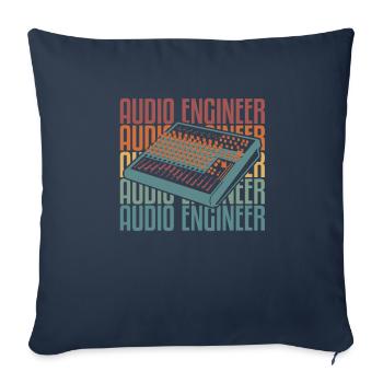 Sound Engineer Sound Engineer - Sofa pillowcase 17,3'' x 17,3'' (45 x 45 cm) - navy - Front