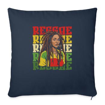 Reggae - Sofa pillowcase 17,3'' x 17,3'' (45 x 45 cm) - navy - Front