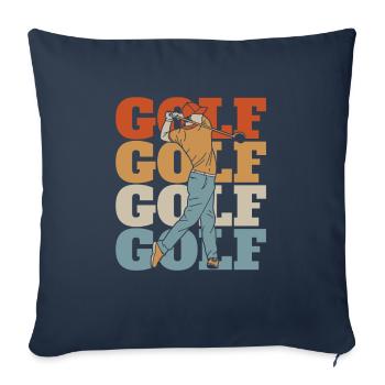 Golf Golfer Golfen - Sofakissenbezug 45 x 45 cm - Navy - Vorne