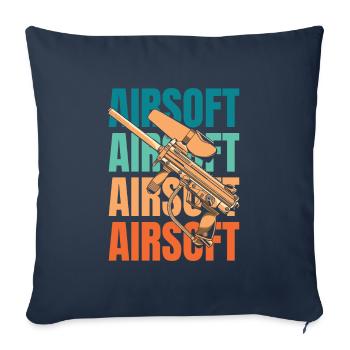 Airsoft - Sofa pillowcase 17,3'' x 17,3'' (45 x 45 cm) - navy - Front