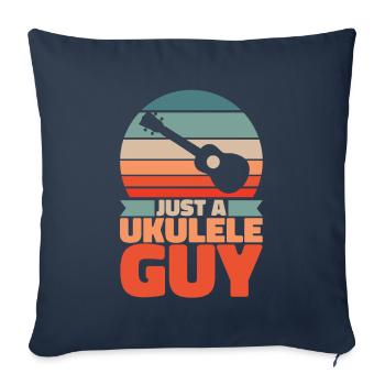 Ukulele Just An Ukulele Guy - Sofa pillowcase 17,3'' x 17,3'' (45 x 45 cm) - navy - Front