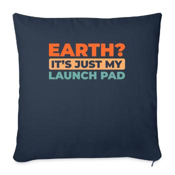 Paramotor paragliding - Sofa pillowcase 17,3'' x 17,3'' (45 x 45 cm) - navy - Front