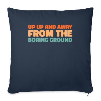 Paramotor paragliding - Sofa pillowcase 17,3'' x 17,3'' (45 x 45 cm) - navy - Front