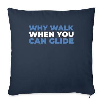 Paramotor paragliding - Sofa pillowcase 17,3'' x 17,3'' (45 x 45 cm) - navy - Front