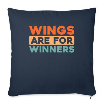 Paramotor paragliding - Sofa pillowcase 17,3'' x 17,3'' (45 x 45 cm) - navy - Front