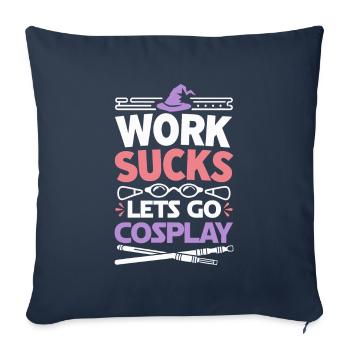 Cosplay Cosplayer - Housse de coussin décorative 45 x 45 cm - bleu marine - Devant