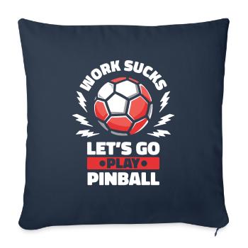 Handball Joueurs de handball - Housse de coussin décorative 45 x 45 cm - bleu marine - Devant