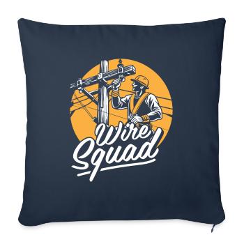 Lineman Squad - Sofa pillowcase 17,3'' x 17,3'' (45 x 45 cm) - navy - Front