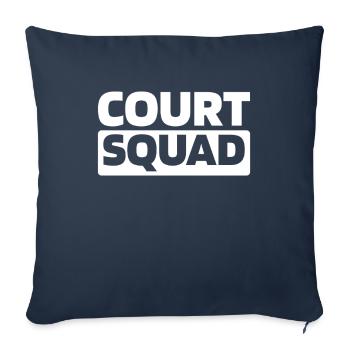 Escouade de nutritionnistes - Housse de coussin décorative 45 x 45 cm - bleu marine - Devant