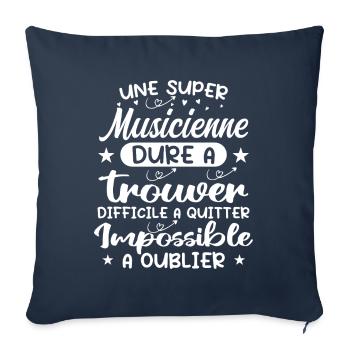 Ein Supermusiker - Musiker Geschenk - Sofakissenbezug 45 x 45 cm - Navy - Vorne